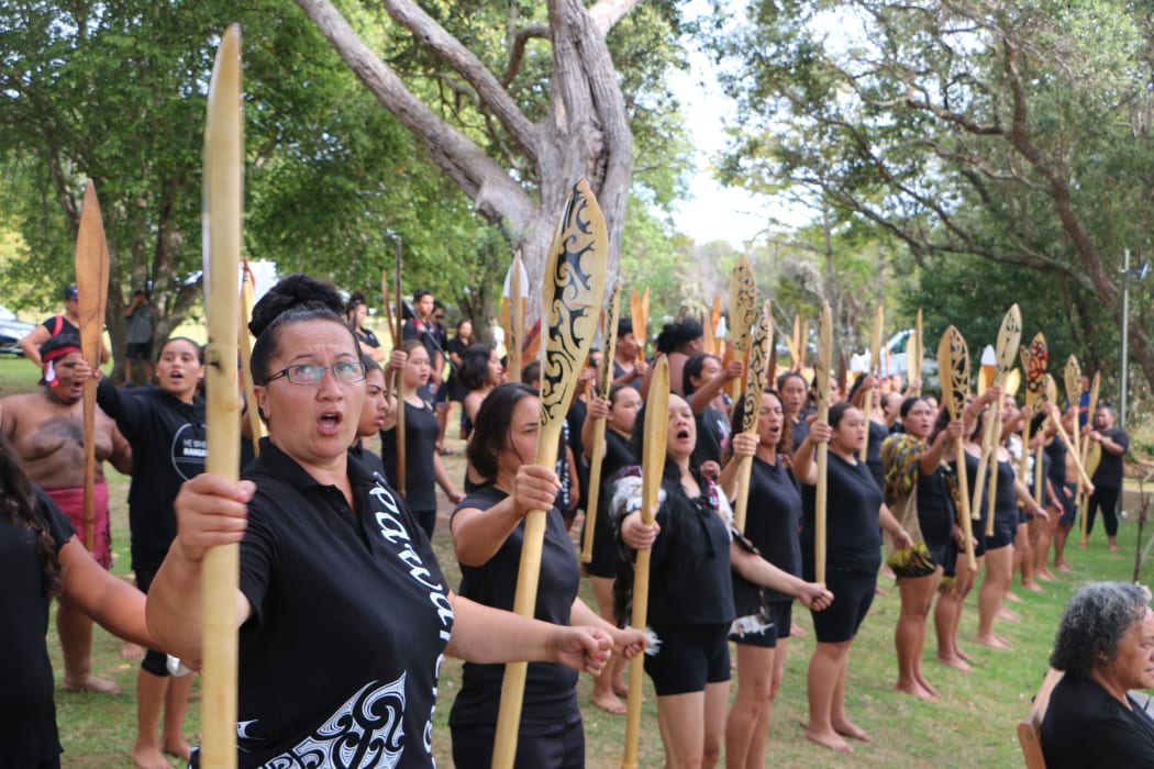 The powhiri at Waitangi 4 February