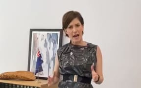 Australian MP Nicolle Flint dons bin bag in response to critics