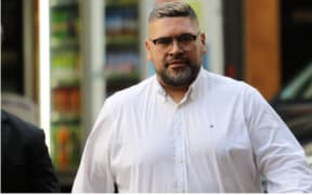 Former MaiFM radio host Nate Nauer shortly after he was first charged in 2019. Photo / Sam Hurley