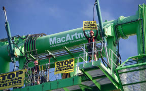 Greenpeace activists from around the world protested around MV Coco, a specialised offshore drilling vessel currently collecting data for deep sea mining frontrunner, The Metals Company, on its last expedition before it files the world’s first ever application to mine the seabed in the Pacific Ocean.