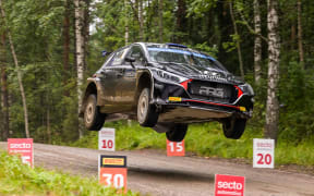 Hayden Paddon at Rally Finland