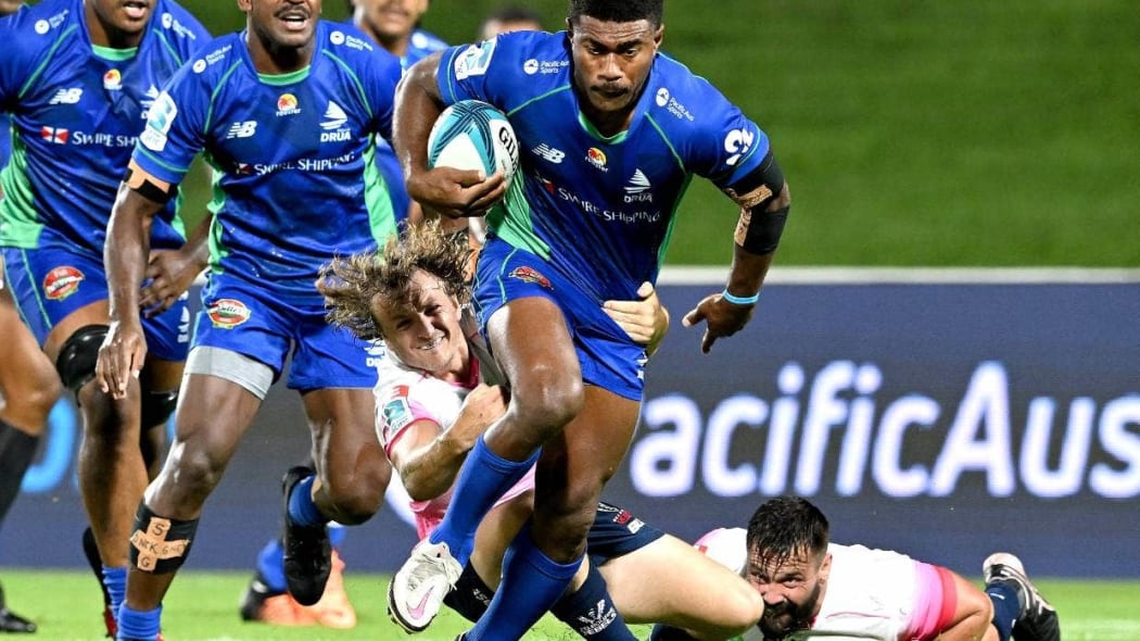 Fiji Drua beat the Melbourne Rebels in their third round match.