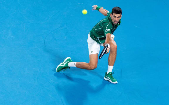 Novak Djokovic of Serbia.