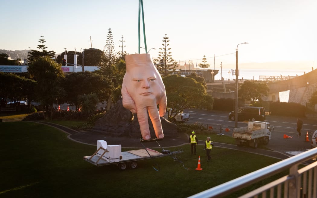 Quasi being installed in Wellington in 2019.