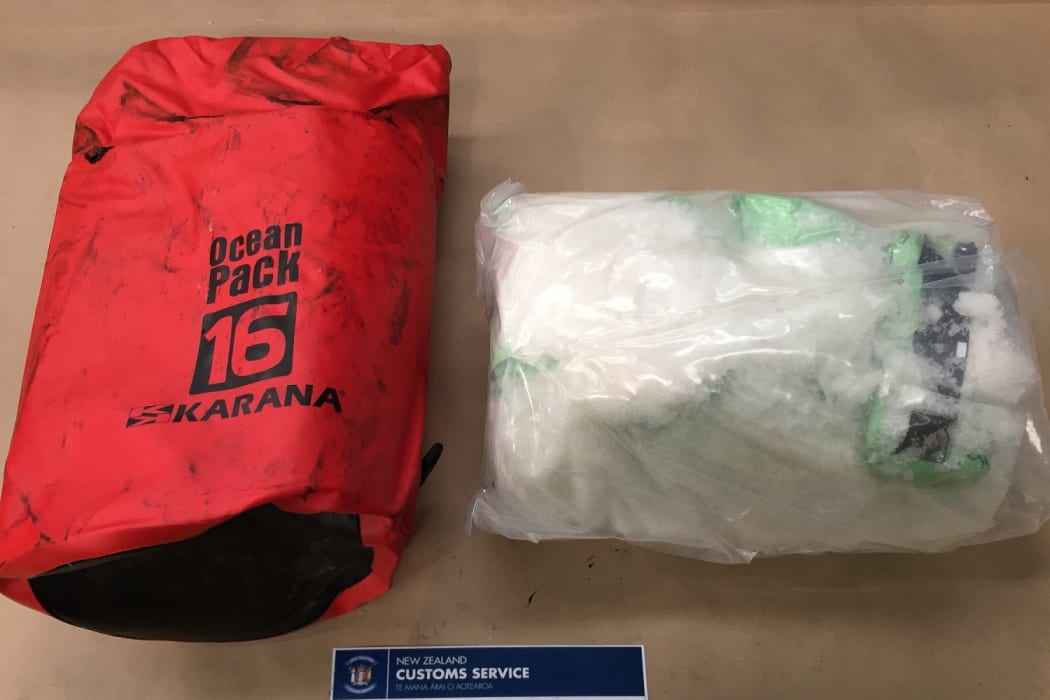Meth from inside a bag inside each electric motor
