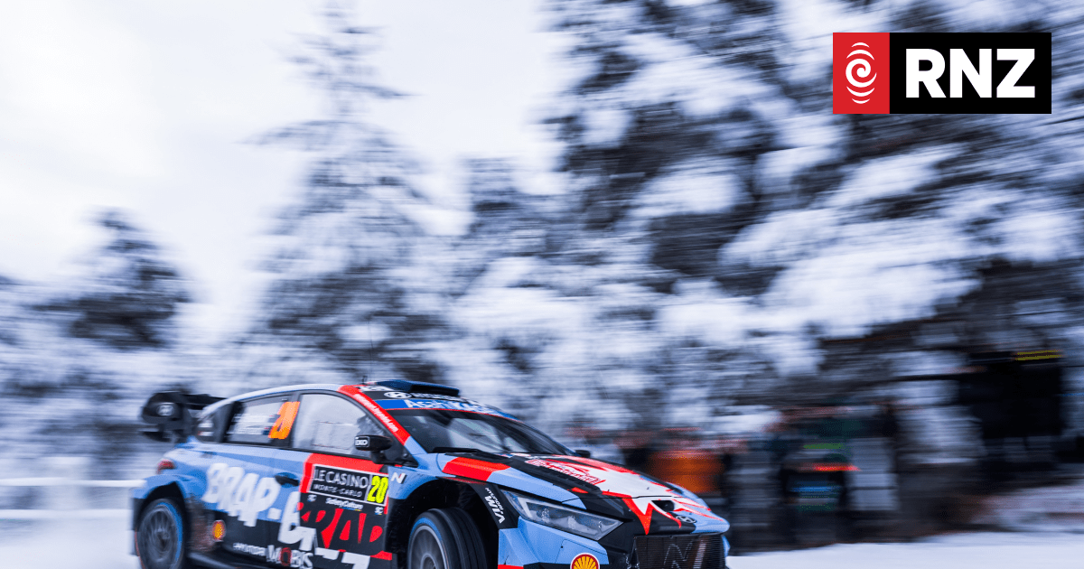 Snow and ice catch out Hayden Paddon in WRC