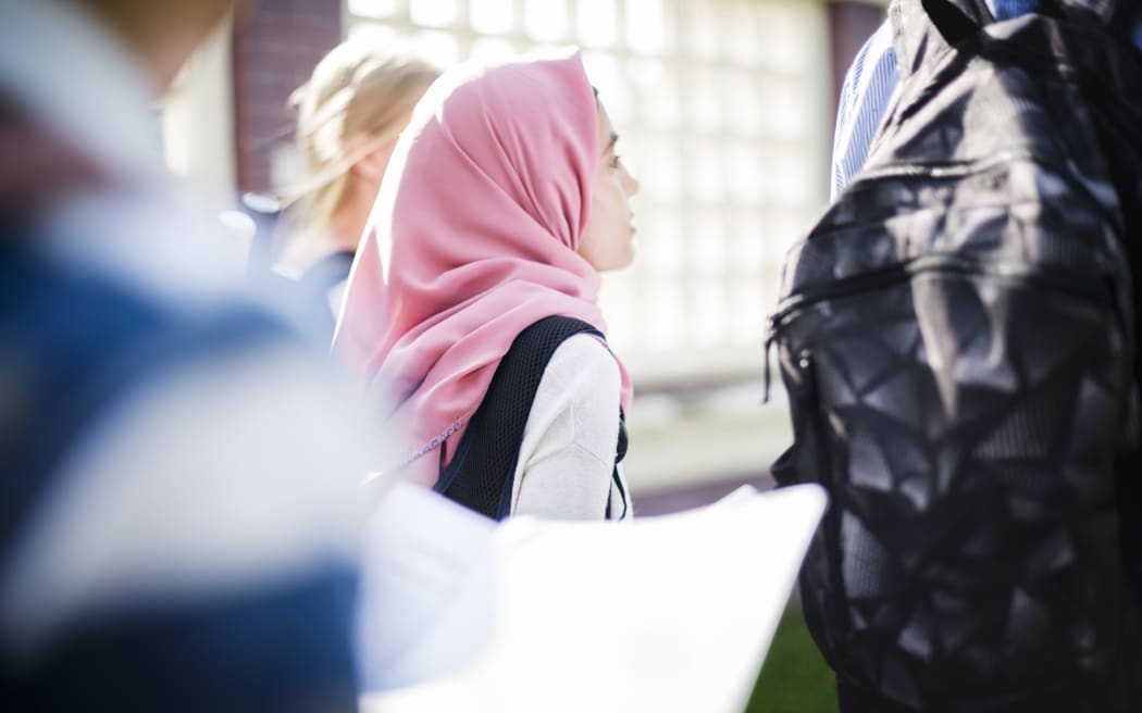 A group of Muslim students