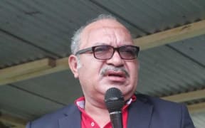 Papua New Guinea prime minister Peter O'Neill announcing new development projects in Madang 13 February 2019