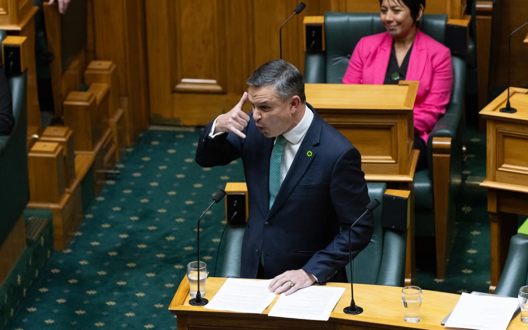 Retiring Green Party MP James Shaw delivers his valedictory speech.