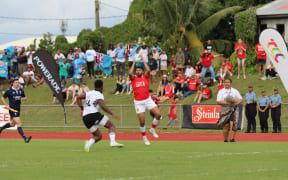 Tonga v Fiji in the 2024 Pacific Nations Cup clash in Nuku'alofa. 6 September 2024