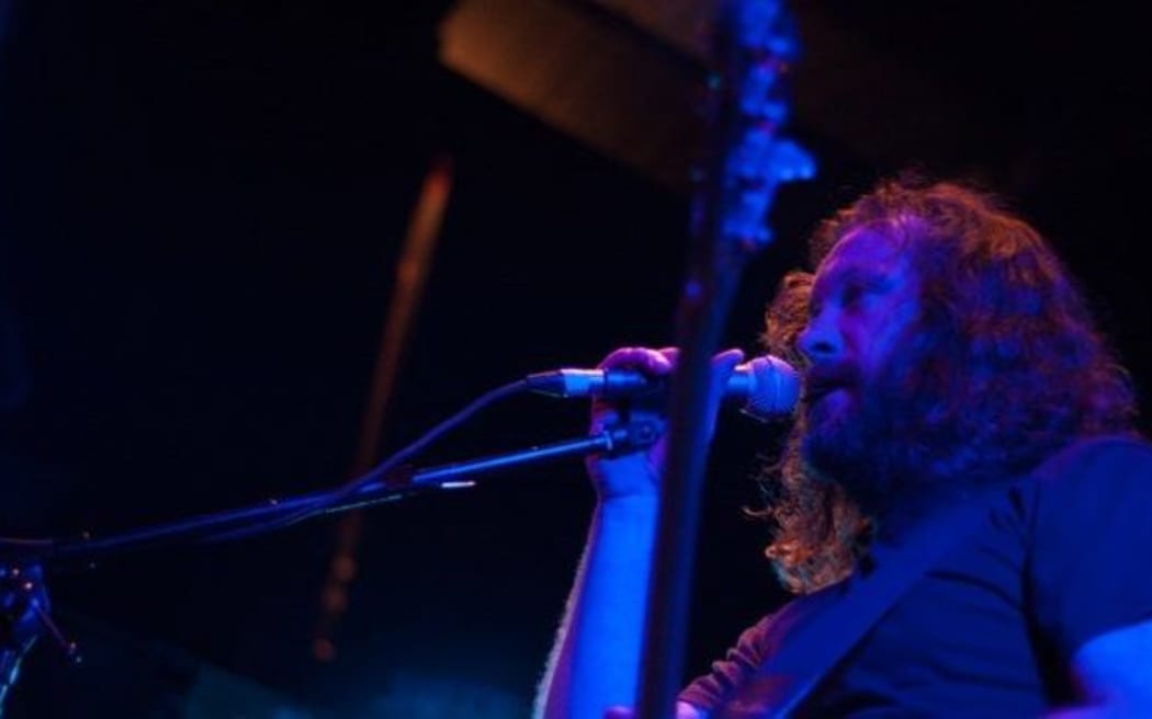 Jakob's Maurice Beckett onstage at Galatos.