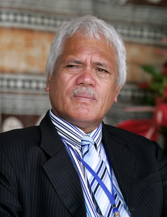 The late Cook Islands PM, Jim Marurai, at the 2006 Pacific Islands Forum summit