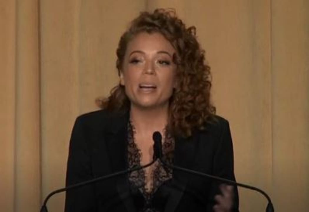 Host Michelle Wolf: "Trump, I don't think you're very rich."