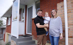 Emma and Eddie Porter with their son Otis, who has cystic fibrosis.