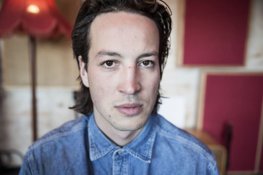 29062016 Photo RNZ / Rebekah Parsons-King. Marlon Williams in studio at The Sitting Room in Lyttleton.