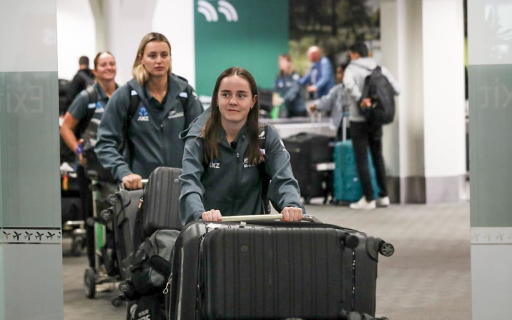 The White Ferns arrive home in Christchurch after lifting the T20 World Cup in Dubai.