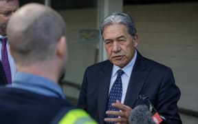 NZ First leader Winston Peters visits Tiwai Point while campaiging on 9 September 2020.