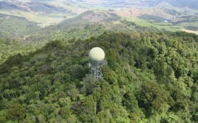 The remote radar site is located on Mount Tamahunga near Warkworth and is only accessible via helicopter.