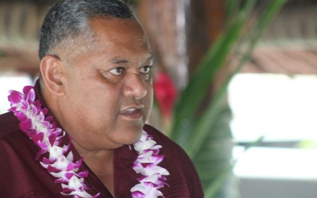 American Samoa's Lt Governor Lemanu Peleti Mauga at the Pago Pago launch of Talofa Airways