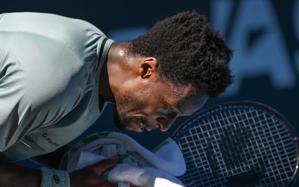 Gael Monfils of France during his game against Pedro Martinez of Spain in the Round 1, R32 Men’s Singles Match of the 2025 Men’s ASB Classic.