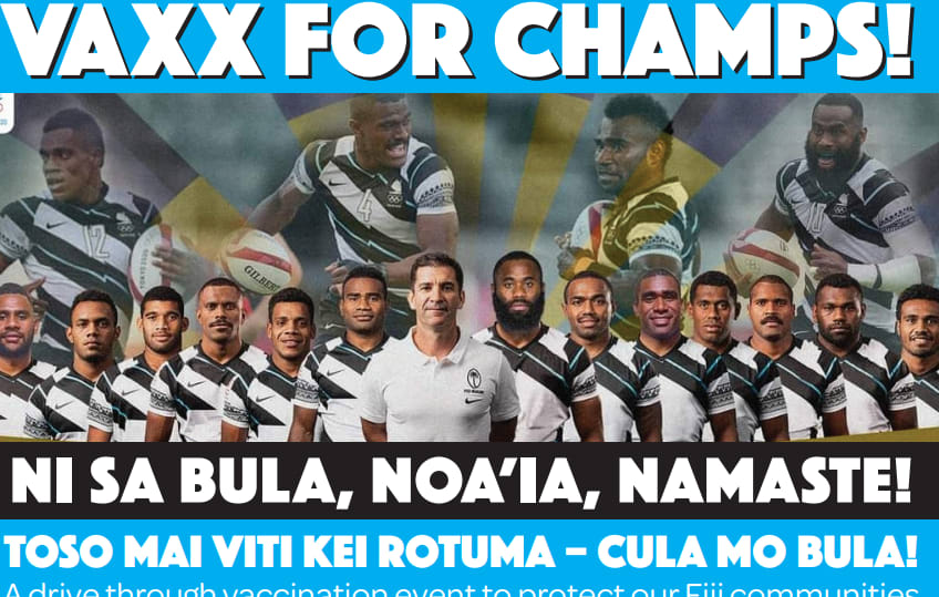 Fijians in Tāmaki Makaurau Auckland are taking inspiration from their rugby sevens heroes to spread their message of vaccination against Covid-19 in Aotearoa New Zealand.