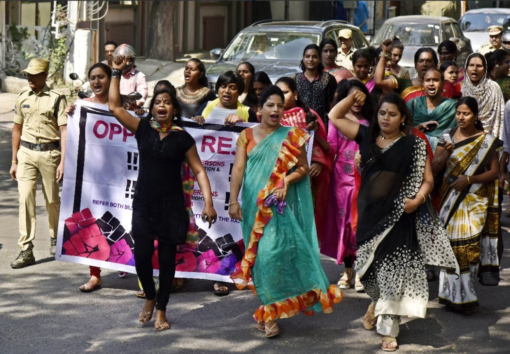 A group took to the streets in Hyderabad to protest the Bill following on from protests last month.