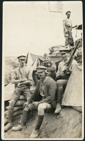 Group of New Zealand soldiers, Gallipoli Peninsula, Turkey