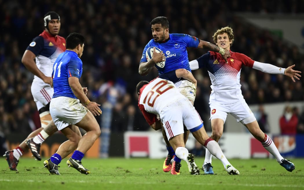 Rey Lee-Lo scored the only try for Samoa early in the second half.