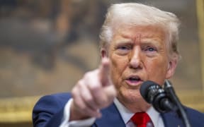 US President Donald Trump speaks in the Roosevelt Room of the White House in Washington, DC, on 3 March , 2025.