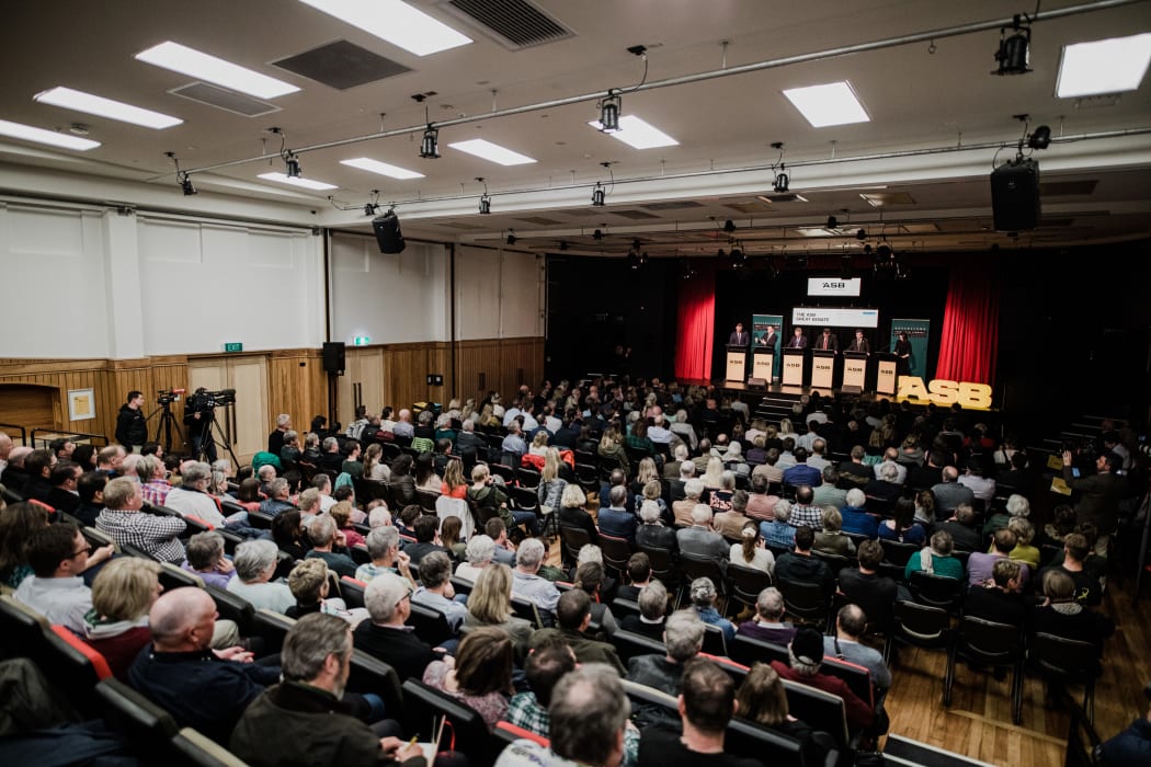 A crowd of more than 400 attended the pre-election finance debate in Queenstown.