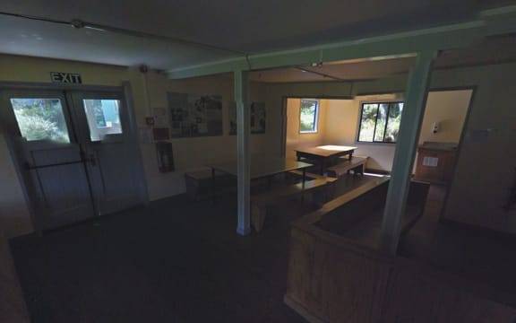 The inside of the Mackenzie hut on the Routeburn track in Otago.