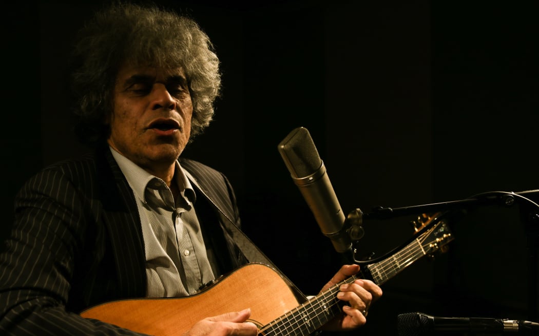 Paul Ubana Jones performing live in the Auckland studio for NZ Live. 1 July 2016.