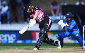 Sophie Devine batting.
New Zealand White Ferns v India. Women's Twenty20 International cricket. 3rd T20. Seddon Park, Hamilton, New Zealand. Sunday 10 February 2019.  © Copyright photo: Andrew Cornaga / www.photosport.nz
