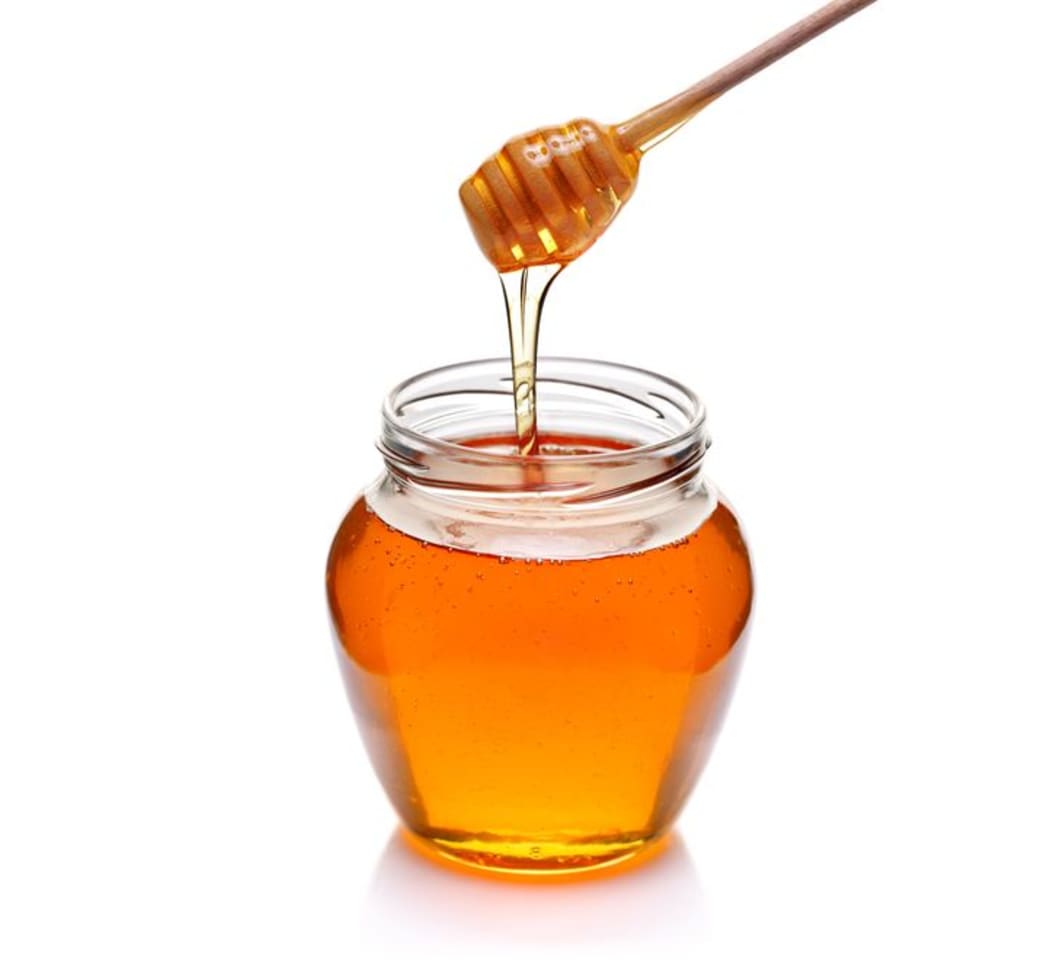 Honey in jar