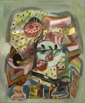 Frances Hodgkins - Self portrait: still life