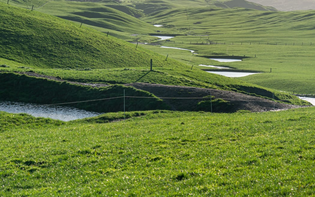 A series of dams on Highlands Station