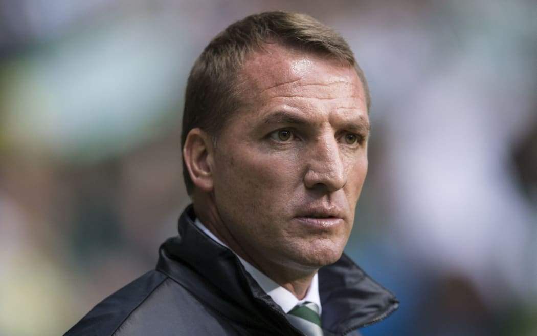Celtic Manager Brendan Rodgers, during the UEFA Champions League Third qualifying round football match (2nd leg) between Celtic FC and FC Astana at Celtic Park, Glasgow Scotland on August 3 2016