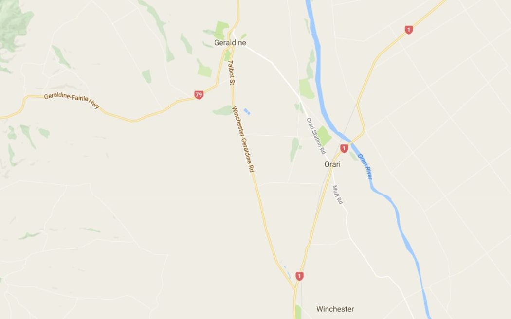 Police are at the scene of the crash on Winchester-Geraldine Road, just off State Highway 79.