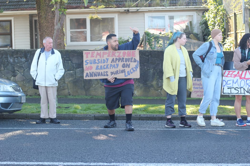 Picketing has taken place outside Temperzone in Mangere for over a month, with no action towards the union members' leave or wages.