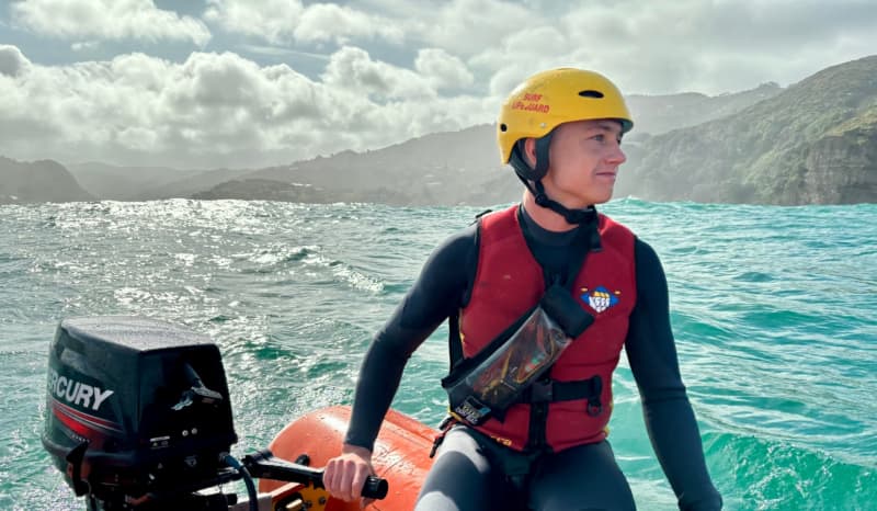 Illinois Cooney got his inflatable rescue boat driver's license as soon as he could at age 16.