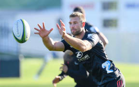 Braydon Ennor during Crusaders training at Rugby Park.
