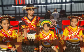 Young i-Kiribati performers get amongst community celebrations in Porirua for Kiribati Language Week