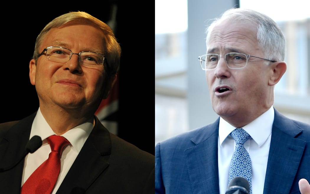 Kevin Rudd and Malcolm Turnbull