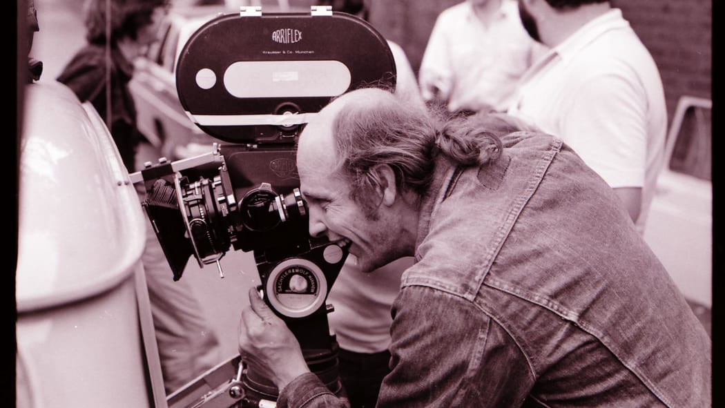 Cinematographer Robby Müller on set.