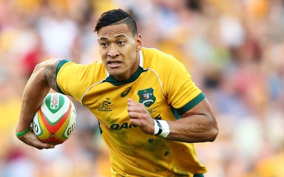 Israel Folau of the Wallabies.