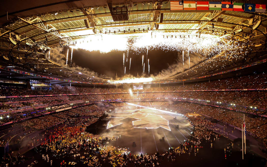 Paris 2024 Olympic Games Closing Ceremony, Stade de France, Paris, France 11/8/2024
A view of the fireworks during the closing ceremony 
Mandatory Credit ©INPHO/Ryan Byrne