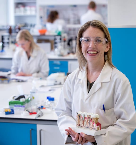 Carla Meledandri researches nanoparticles.