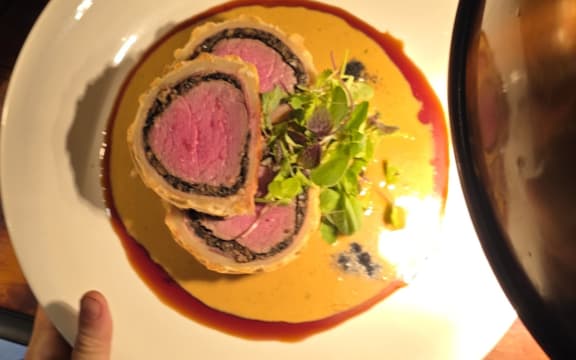 The "Glorified Pie" on the menu at Thyme Square in Hamilton.