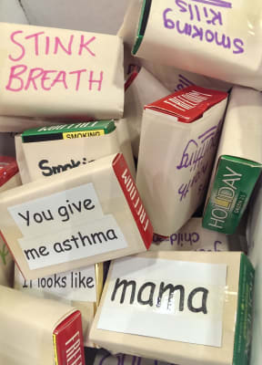 Cigarette packaging done by teen mothers in Gisborne, a region with the highest rate of smoking according to the 2011 census.