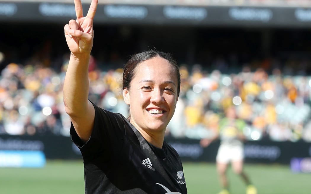 Saturday, 27th August, 2022 - Laurie O’Reilly Cup - Australia v New Zealand at Adelaide Oval, Australia. Arihiana Marino-Tauhinu of the Black Ferns  after the match Copyright Photo: Sarah Reed / www.photosport.nz